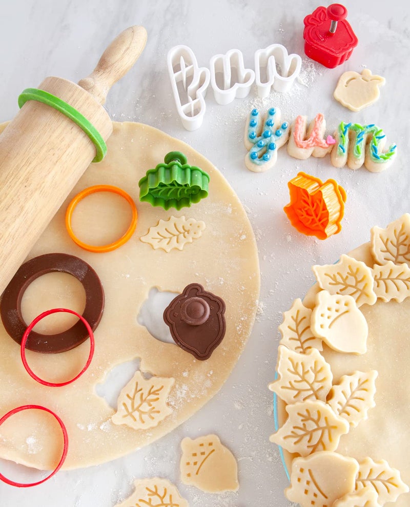 Talisman Designs Silicone Rolling Pin Bands | 8 Piece Set | Ensure Dough Thickness | Baking Accessories | Rolling Pin Thickness Rings - Image 2